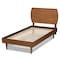 Baxton Studio Yori Mid-Century Modern Walnut Brown Finished Wood Twin Size Platform Bed 188-11112-11158-ZORO - alternate 10